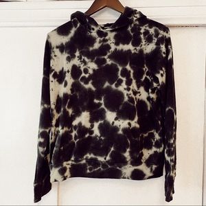 Monrow Blackout Tie Die Hoodie